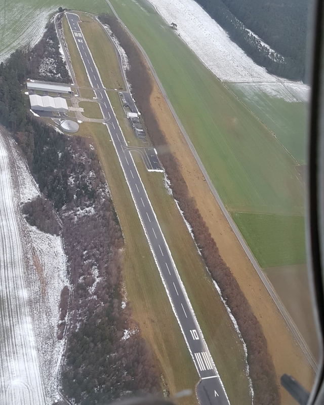 Blick auf die sanierte Piste